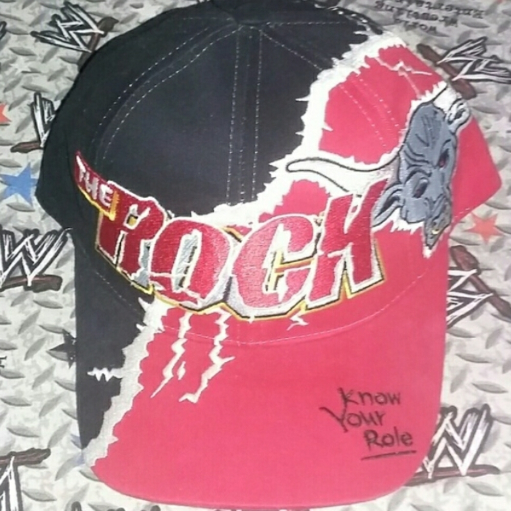 New 2000 The Rock WWF Attitude Hat WWE Vintage Cap - Picture 1 of 5